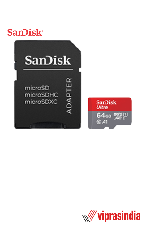 Sandisk Ultra 64GB Microsdxc UHS-I, 140MB/S R, Memory Card