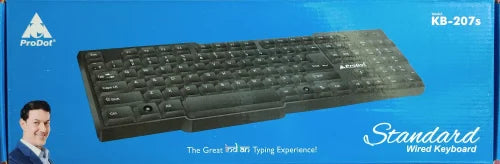 PRODOT Choice KB207s Wired USB Multi-device Keyboard (Black)